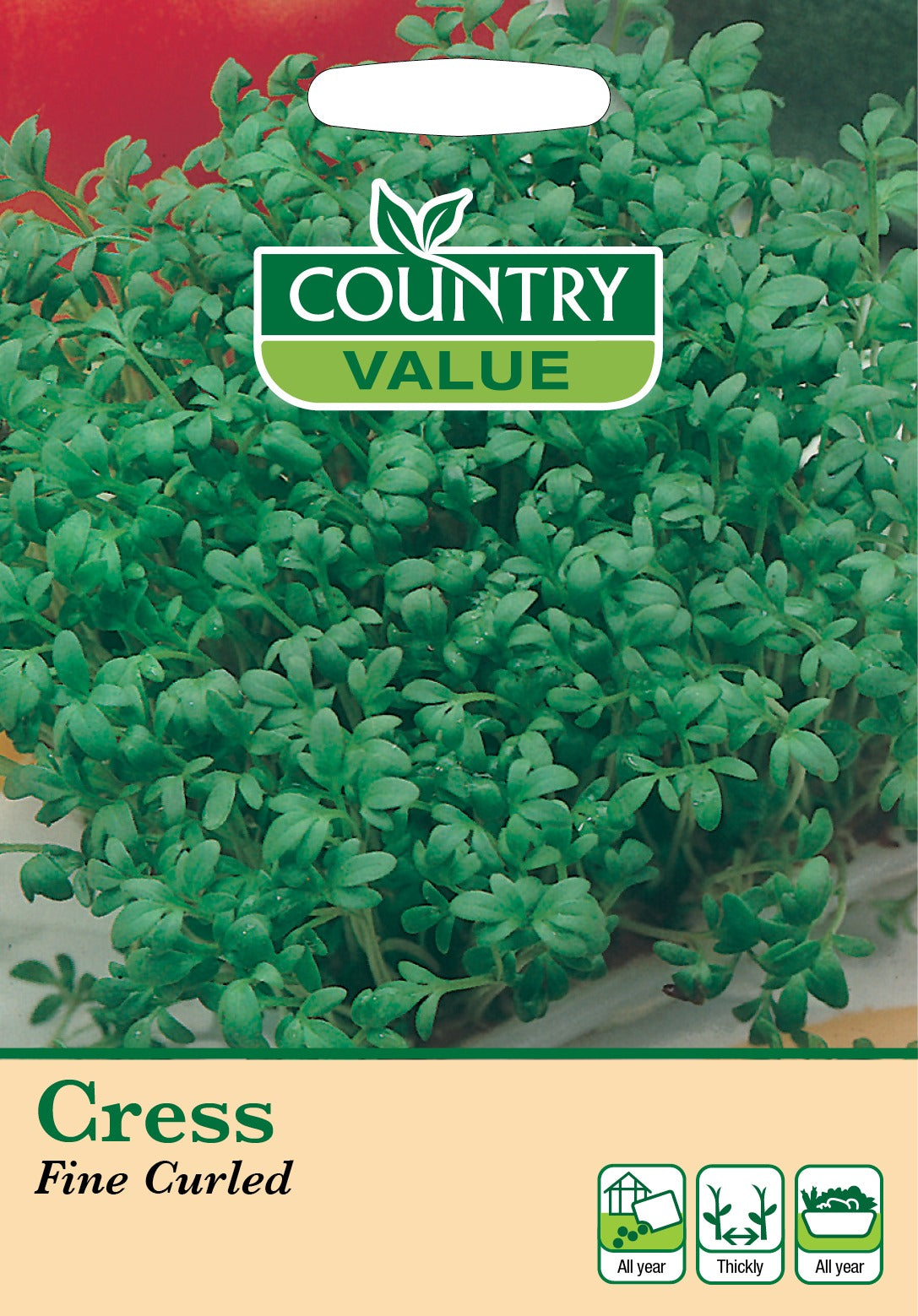 Cress Fine Curled C V Seeds