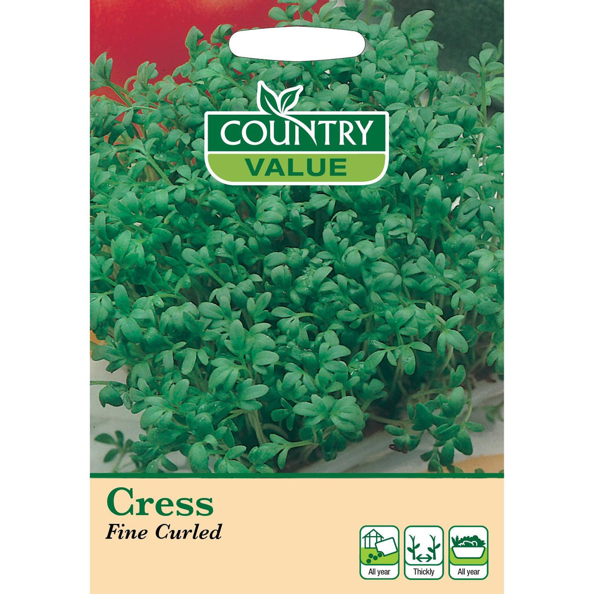 Cress Fine Curled C V Seeds