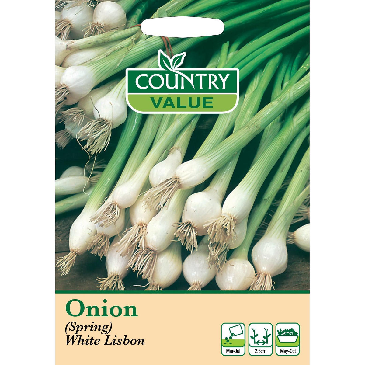 Onion Spring White Lisbon C V Seeds