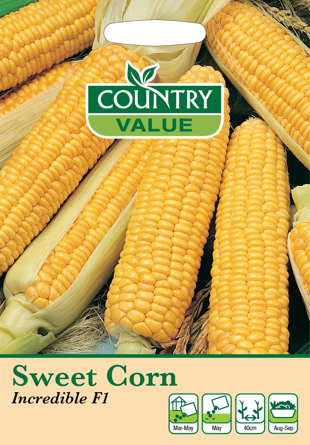 Sweetcorn Incredible F1 C V Seeds