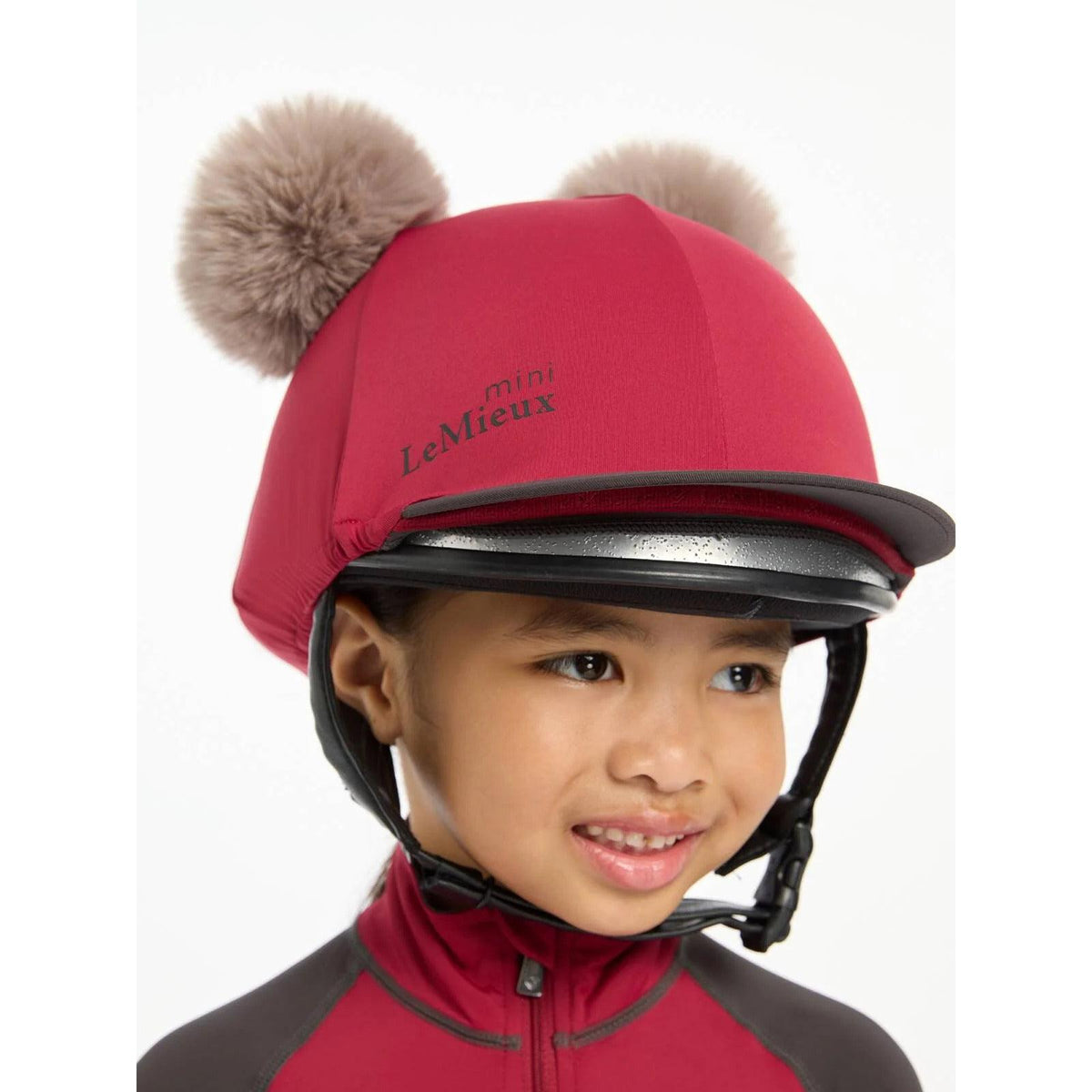 LeMieux Mini Double Pom Hat Silk