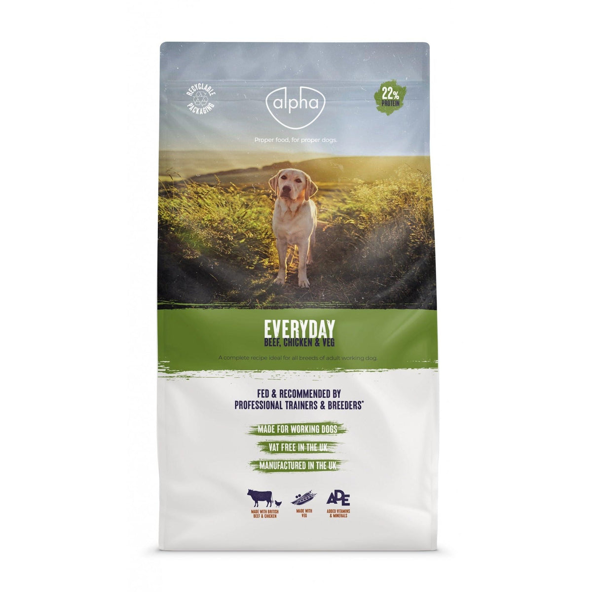 Alpha Adult Everyday Beef, Chicken & Veg - 10kg