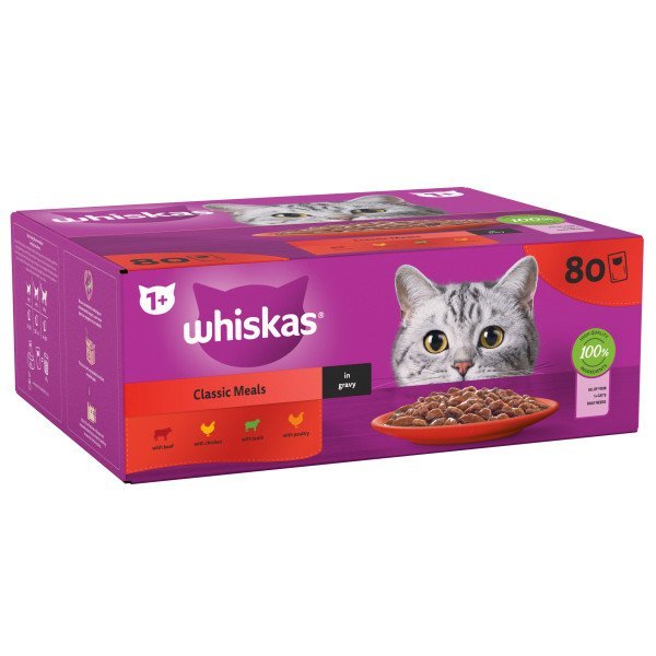 Whiskas Pouch Choice in Gravy - 80 x 85g