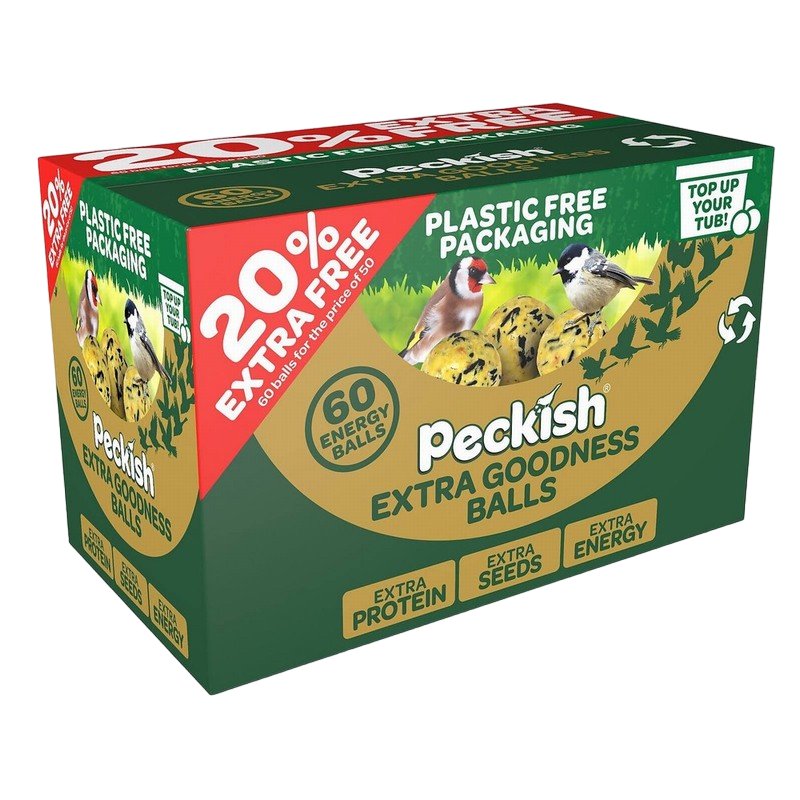 Peckish Extra Goodness Fat Balls - 50pk & 20% Extra Free