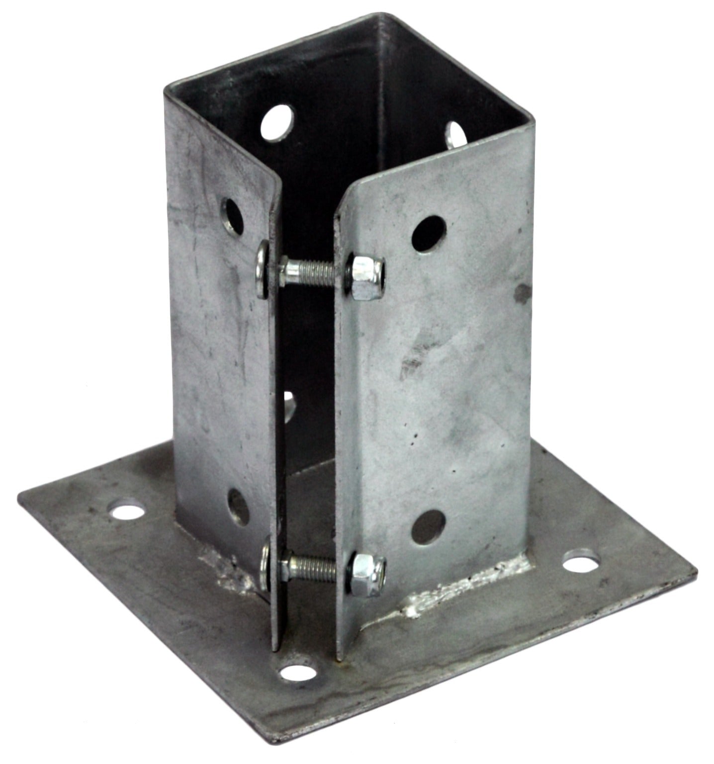 Bolt Down Post Support - Clamp Down - 3'