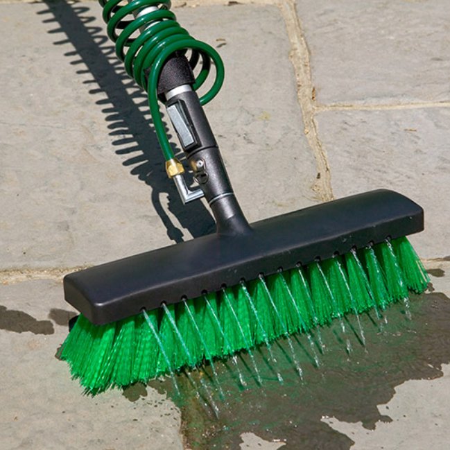 Darlac SpiralFlow Patio Cleansweep Brush w/Telescopic Pole & Spiralflow Hosepipe