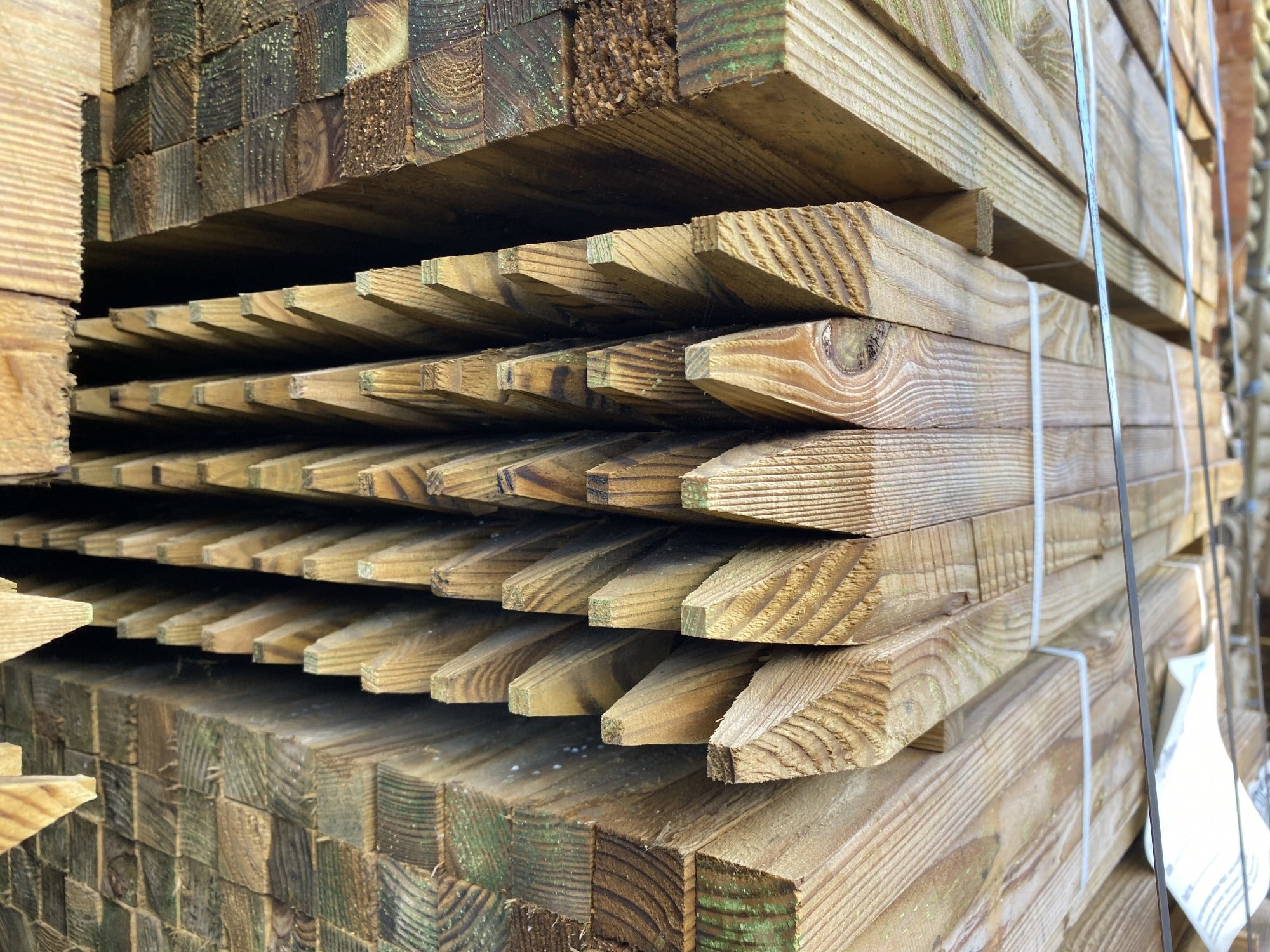 Treated Timber Tree Stake Pointed - 1.2m x 32mm x 32mm