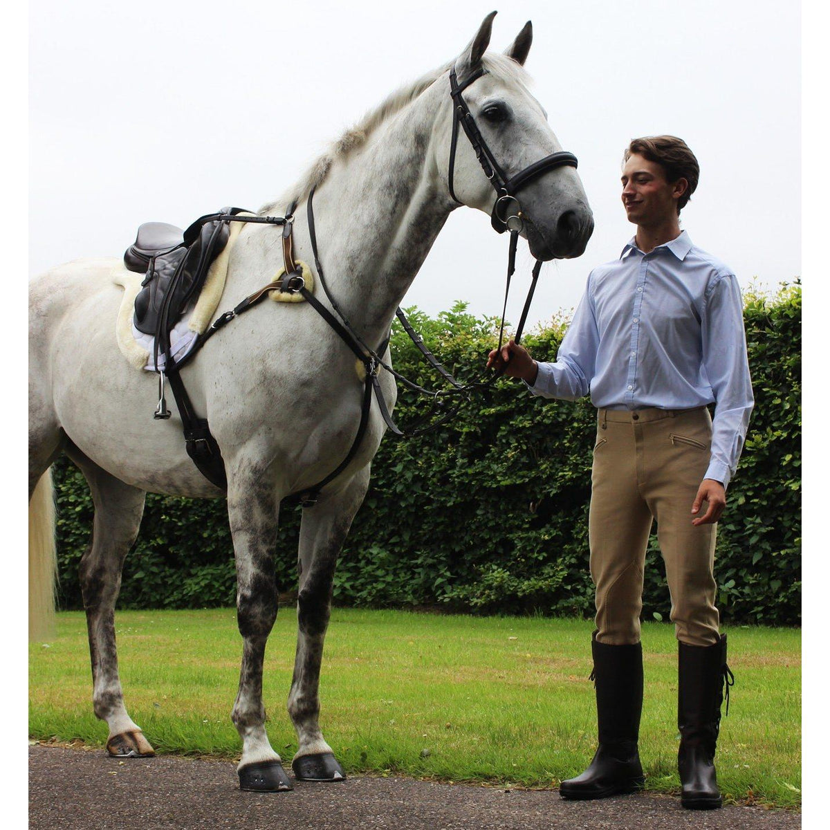 Gallop Leather 5 Point Breastplate