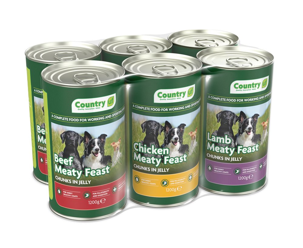 Country Meaty Feast Dog Food Chunks - 6 x 1200g