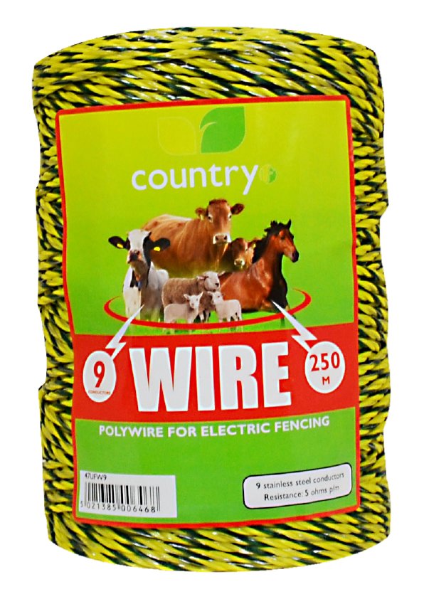 Country UF 9 Strand Polywire - 250mm