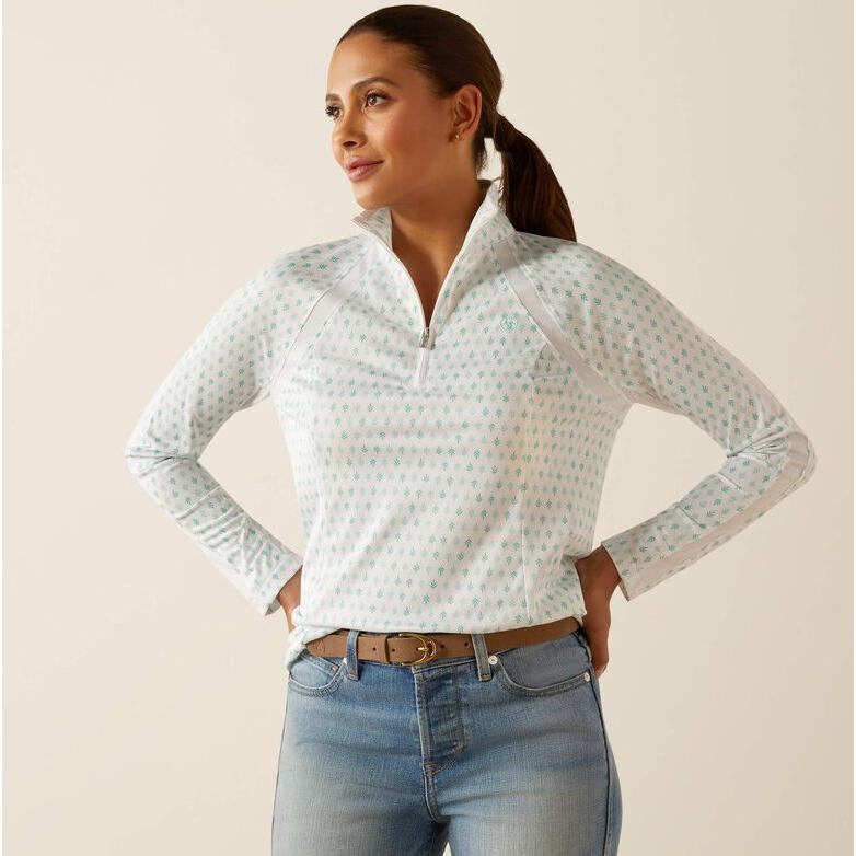 Ariat Women's Sunstopper 3.0 1/4 Zip Baselayer