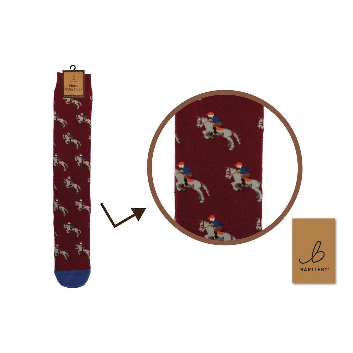 Bartleby Men's Funky Welly Socks