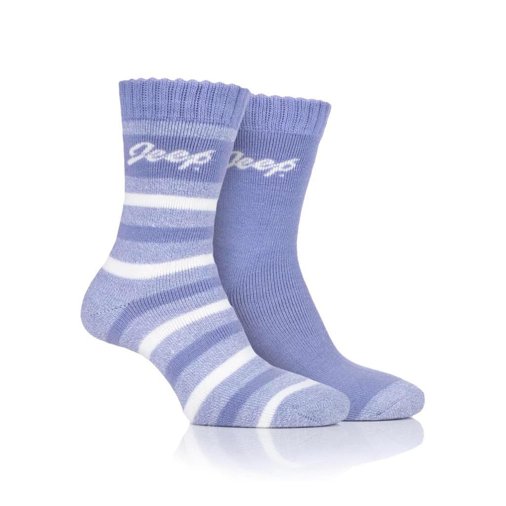 Jeep Women's Brushed Thermal Boot Socks - 2 Pairs