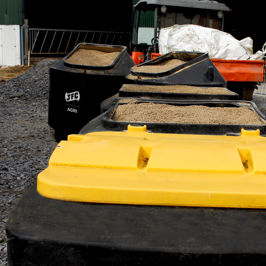 JFC Cubic Meter Meal Bin with Lockable Lid - 750kg