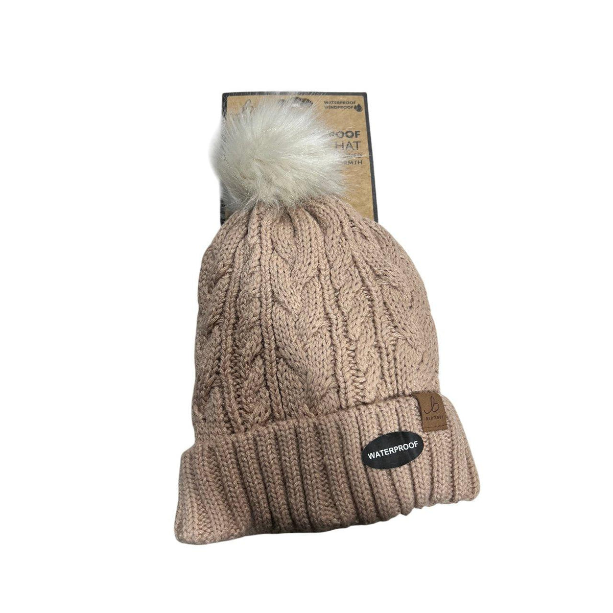 Bartleby Women's Cable Knit Bobble Hat