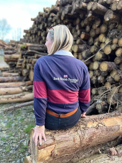 Back British Farming Unisex Panelled Rugby Shirt