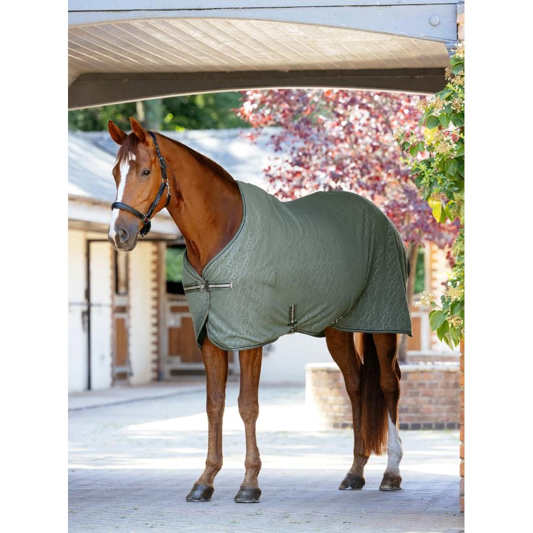Lemieux Arika Monogram Fleece Rug , Rosemary