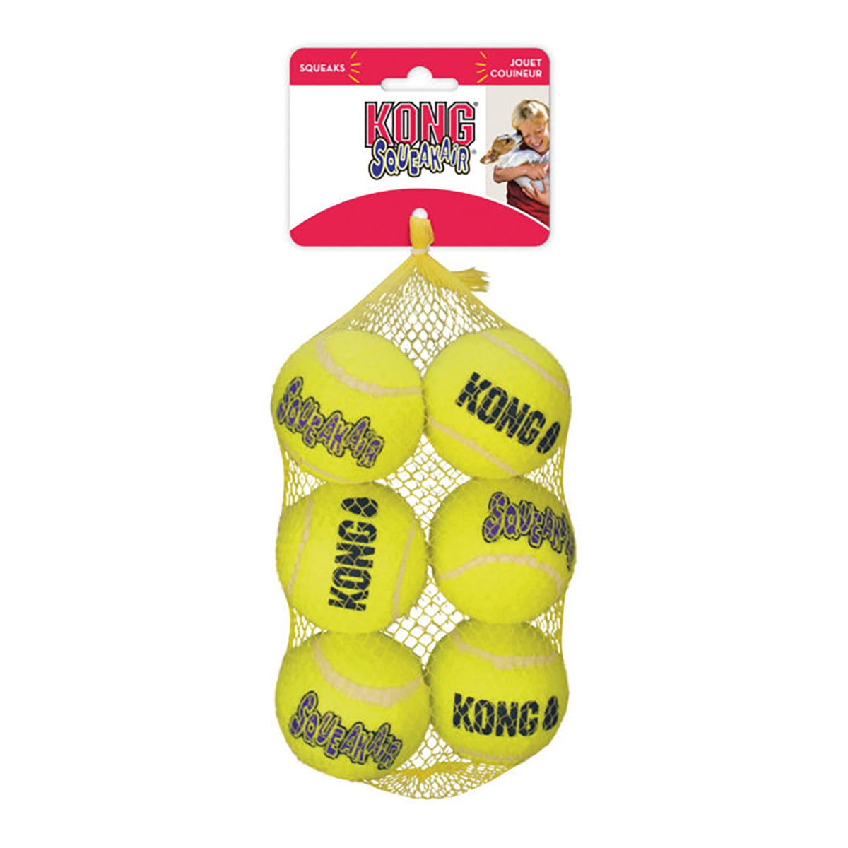 Kong Squeakair Ball - Medium - 6pk