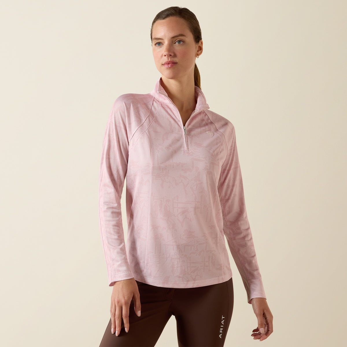 Ariat Women's Sunstopper 3.0 1/4 Zip Baselayer