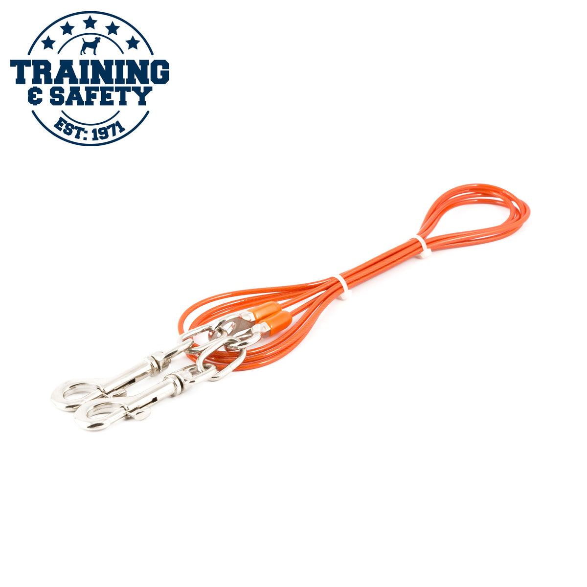 Ancol Medium Tie Out Cable - 2.3m x 4mm - 15kg