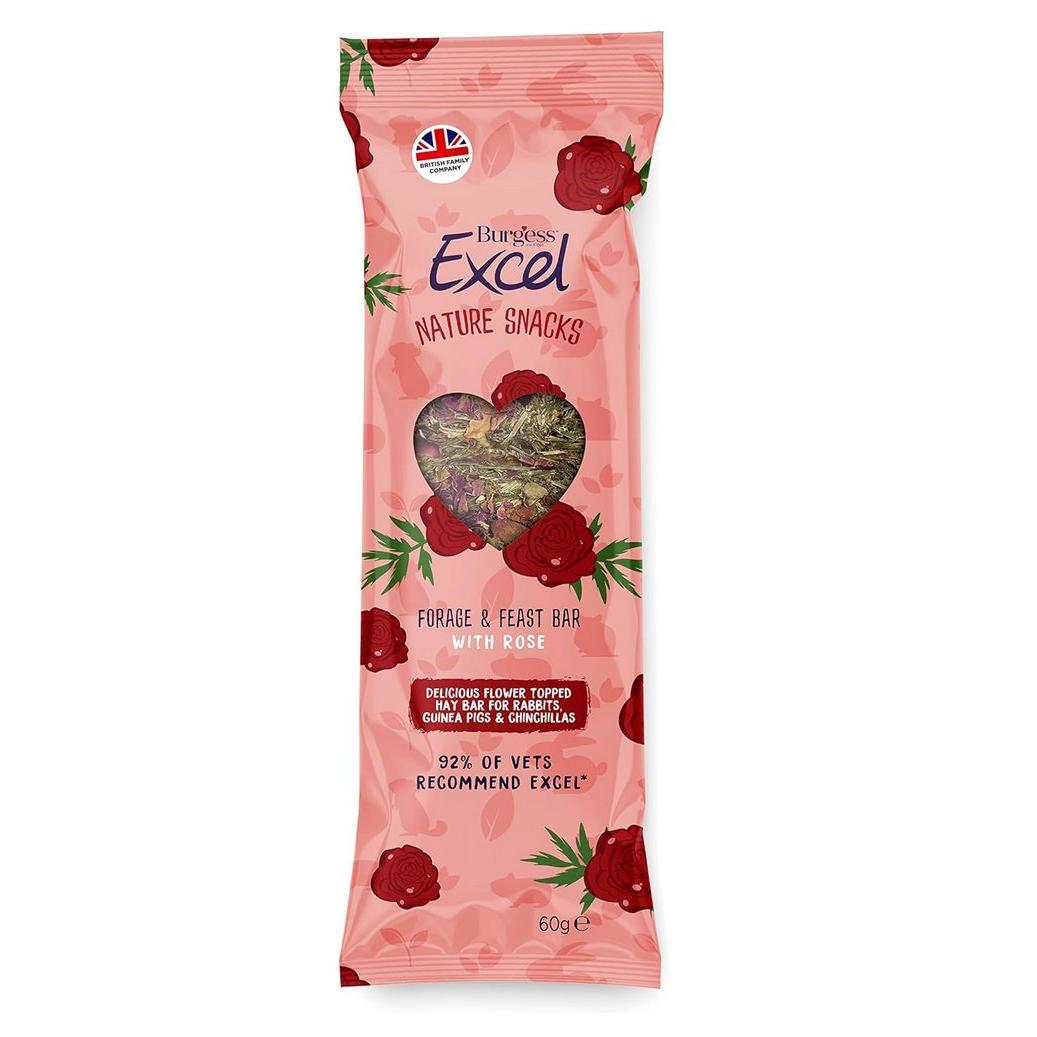 Burgess Excel Nature Snacks Forage & Feast - 60g