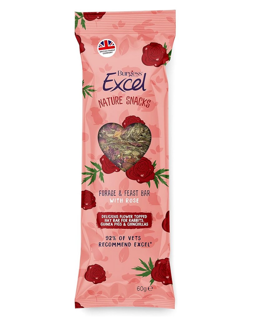 Burgess Excel Nature Snacks Forage & Feast - 60g