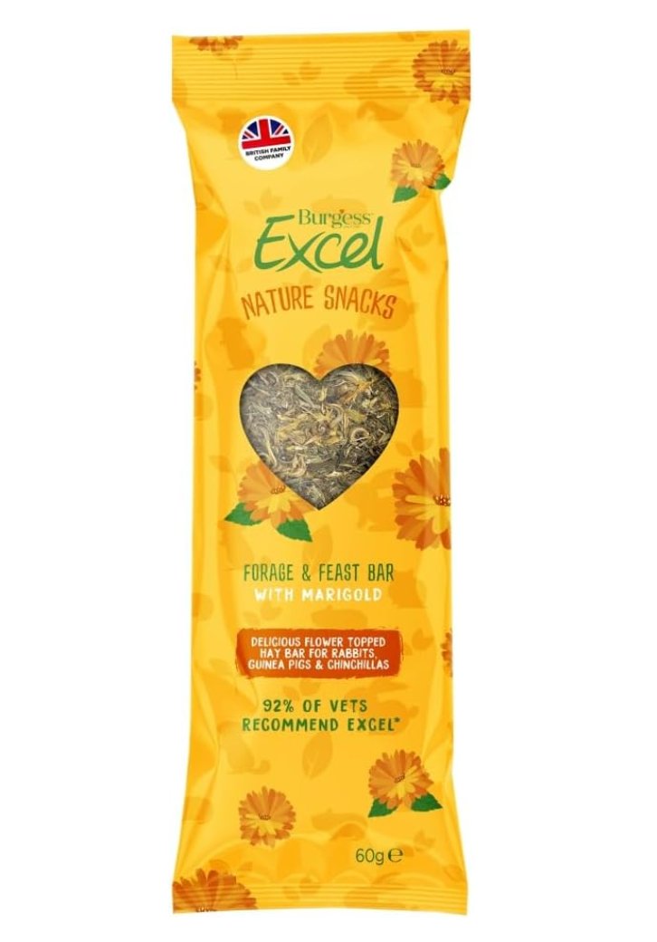 Burgess Excel Nature Snacks Forage & Feast - 60g