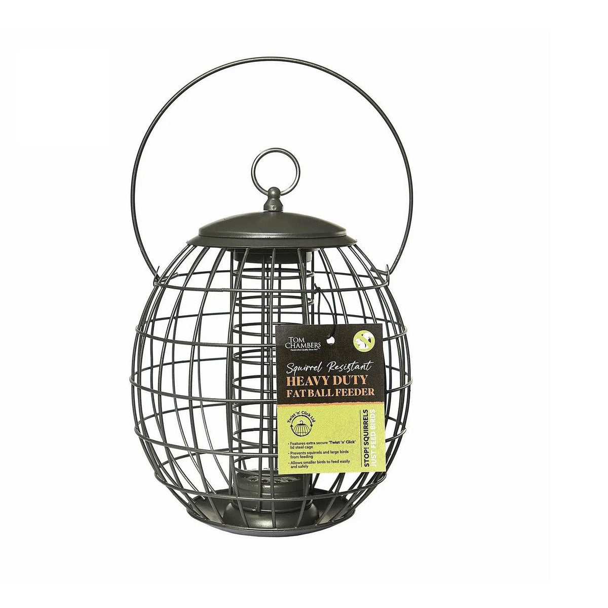 Tom Chambers Squirrel Resistant Heavy Duty Fat Ball Feeder