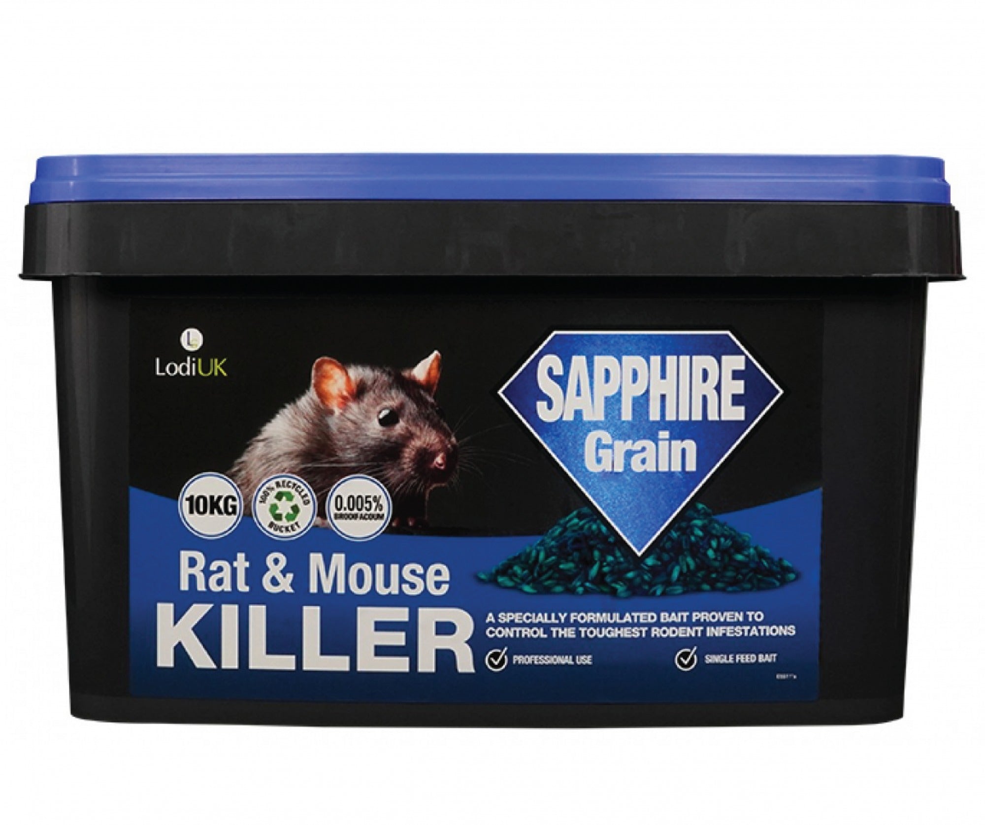 Sapphire Brodifacoum Whole & Cut Wheat Mix - 10kg