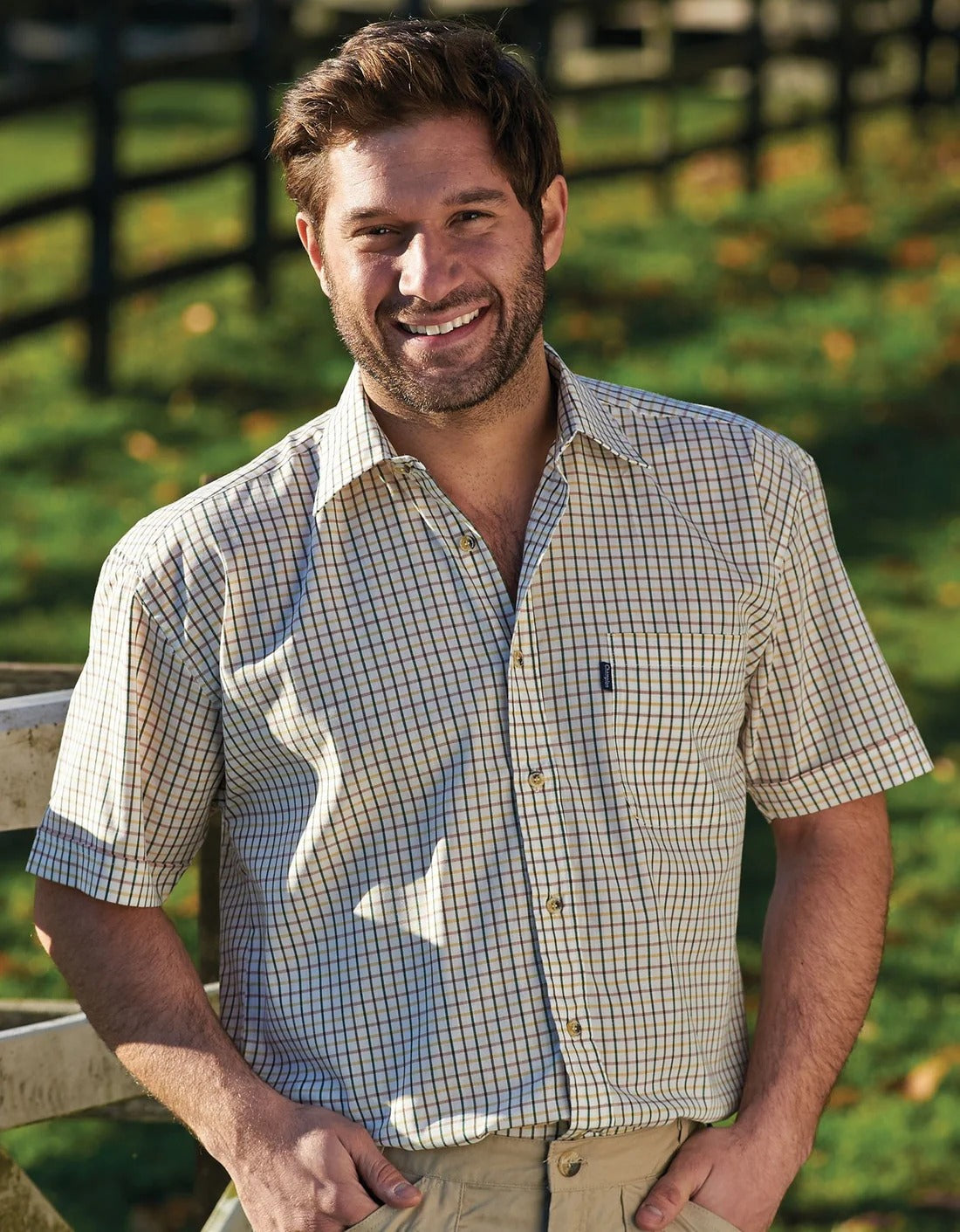 Champion Men's Tattersall Short Sleeved Shirt