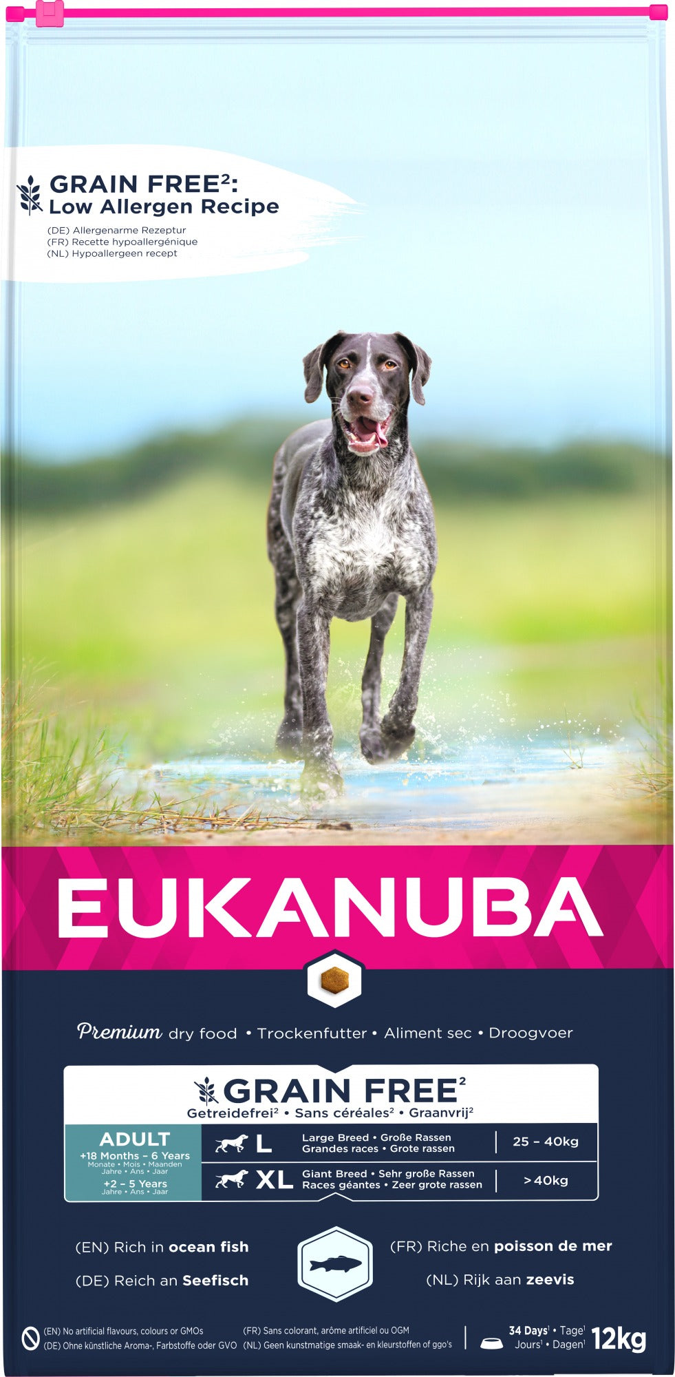 Eukanuba Adult Large Breed Grain Free Ocean Fish - 12kg