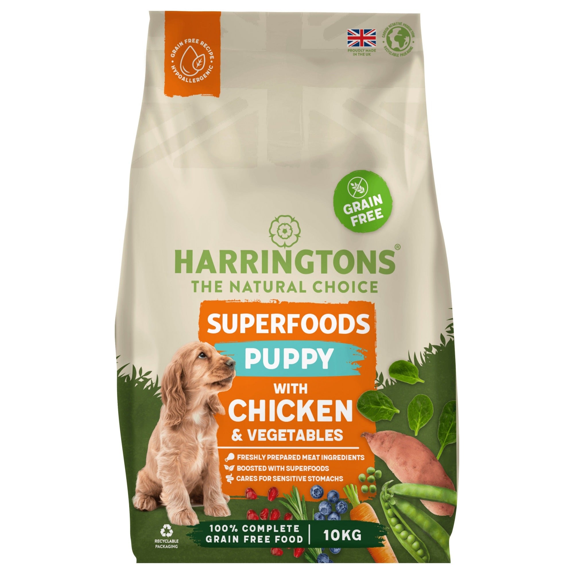 Harringtons Puppy Grain Free Superfoods Chicken & Veg - 10kg