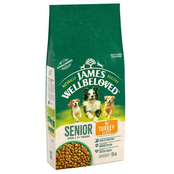 James Wellbeloved Senior Turkey & Rice - 15kg