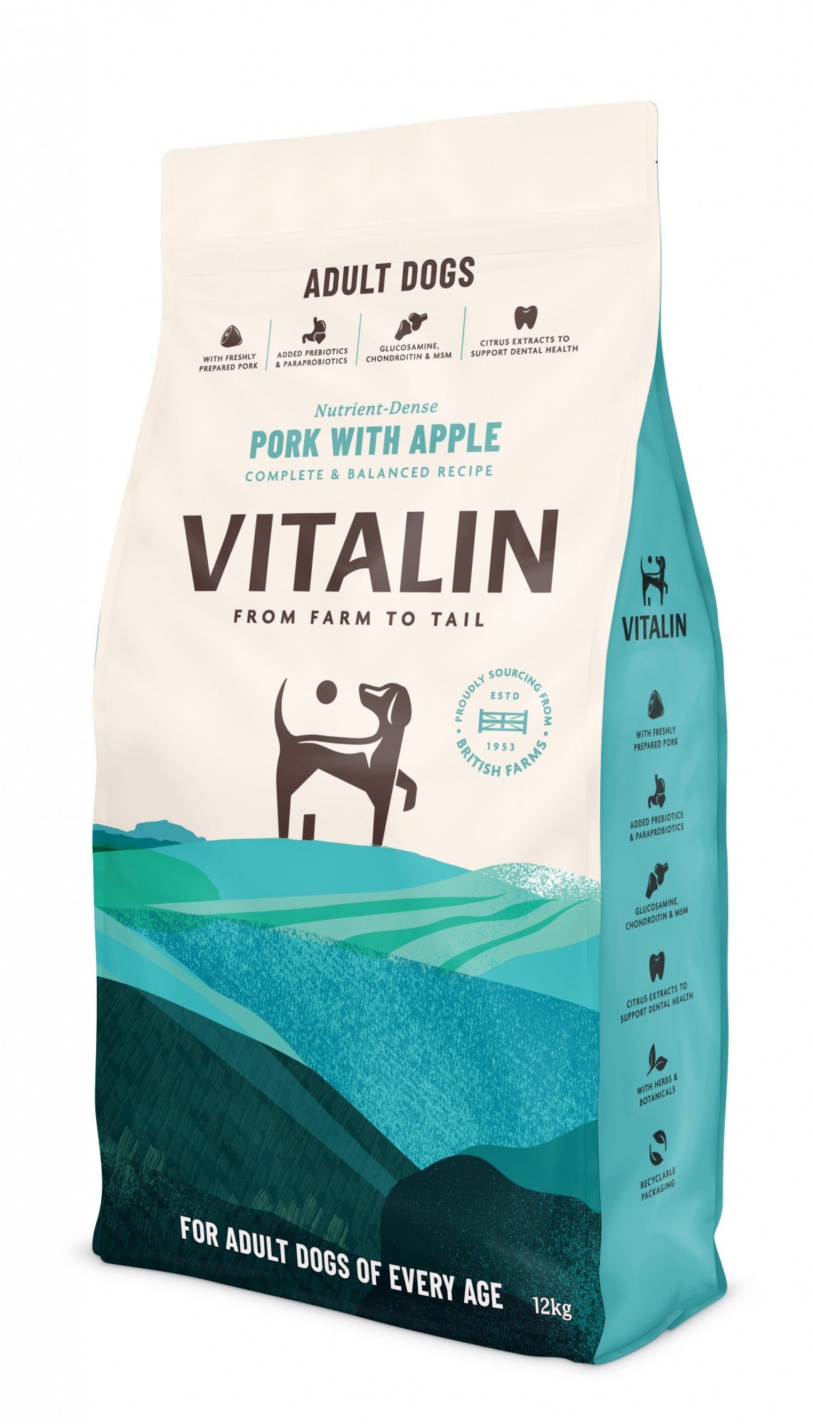 Vitalin Adult Pork with Apple - 12kg