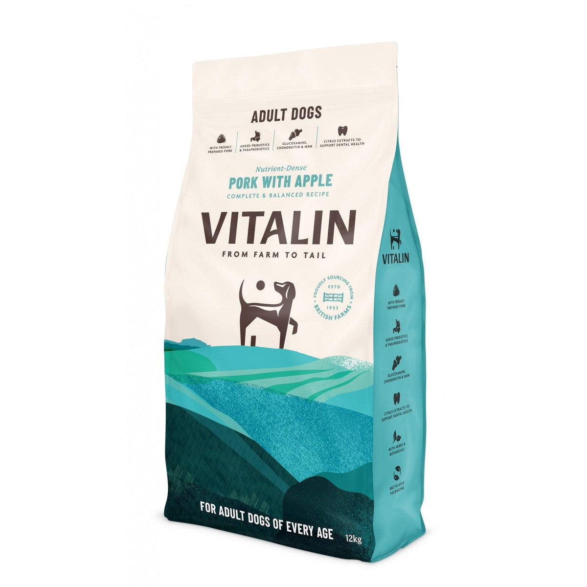 Vitalin Adult Pork with Apple - 12kg