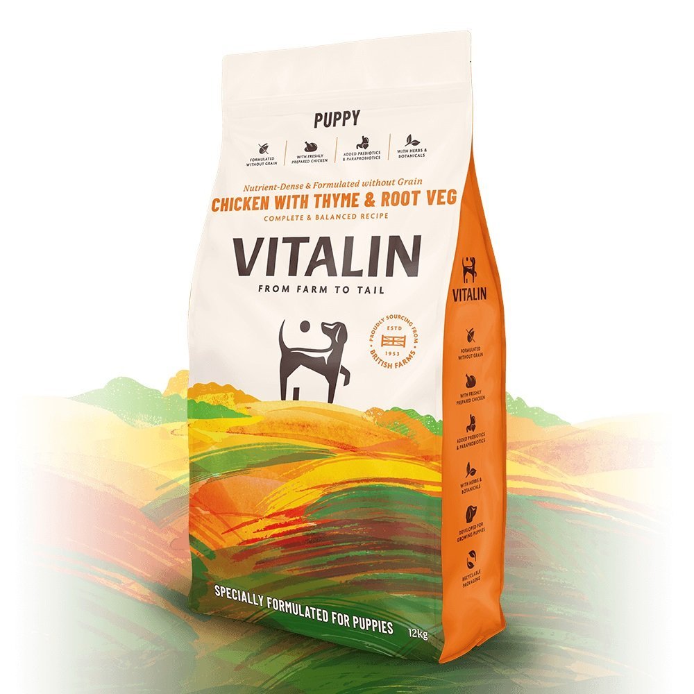 Vitalin Puppy Chicken with Thyme & Root Veg - 12kg