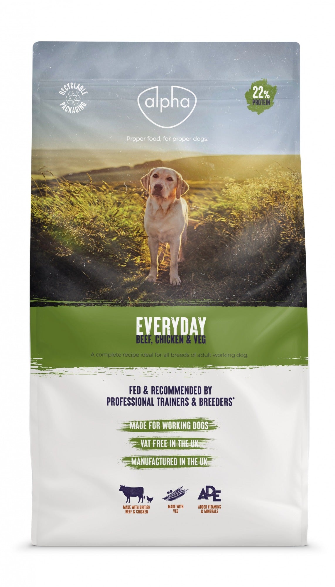 Alpha Adult Everyday Beef, Chicken & Veg - 10kg
