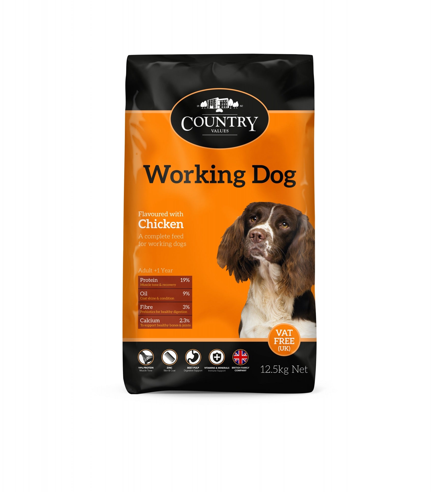 Burgess Country Value Working Dog Chicken - 12.5kg