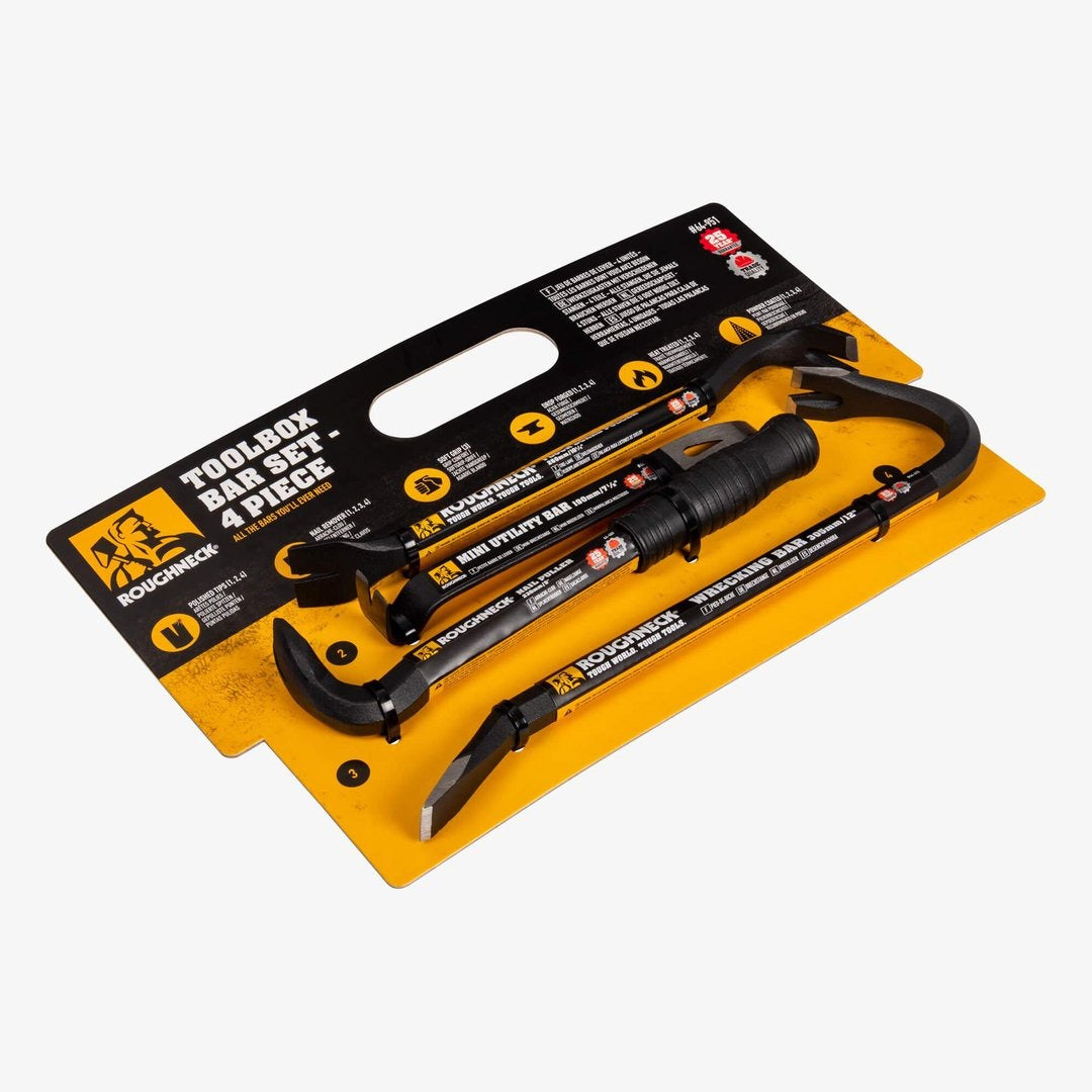 Roughneck Toolbox Bar Set - 4pc