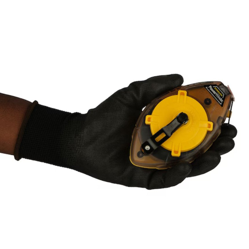 Stanley PowerWinder Chalk Line Reel (30m) with Blue Chalk and Level