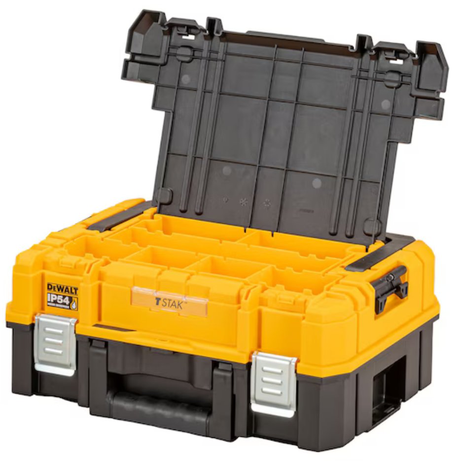DeWalt TSTAK IP54 Organiser Top Shallow Box