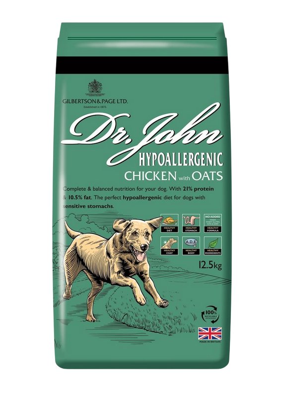 Dr John Hypoallergenic Chicken with Oats - 12.5kg