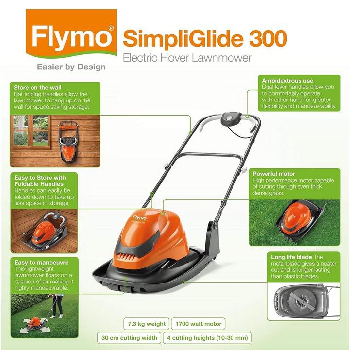 Flymo SimpliGlide 300 Hover Lawnmower