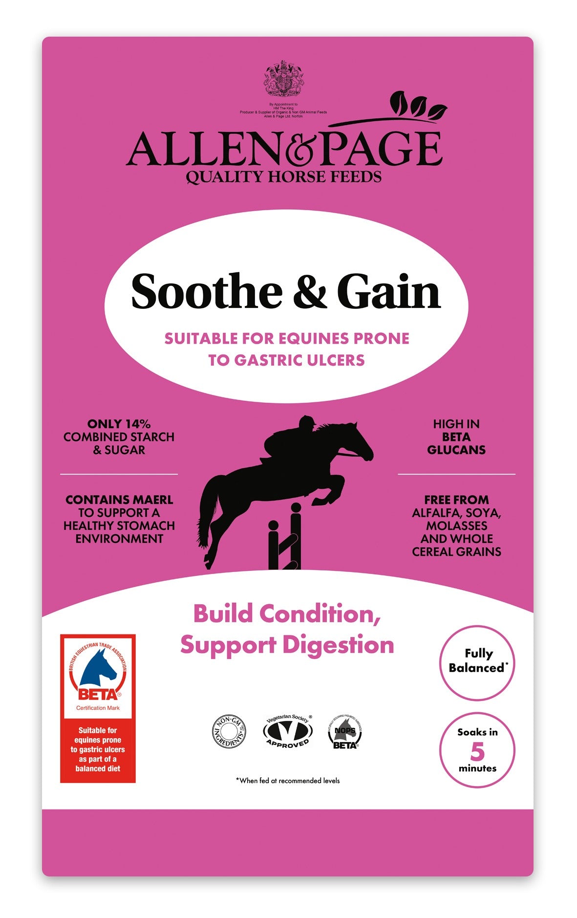 Allen & Page Soothe & Gain - 20kg