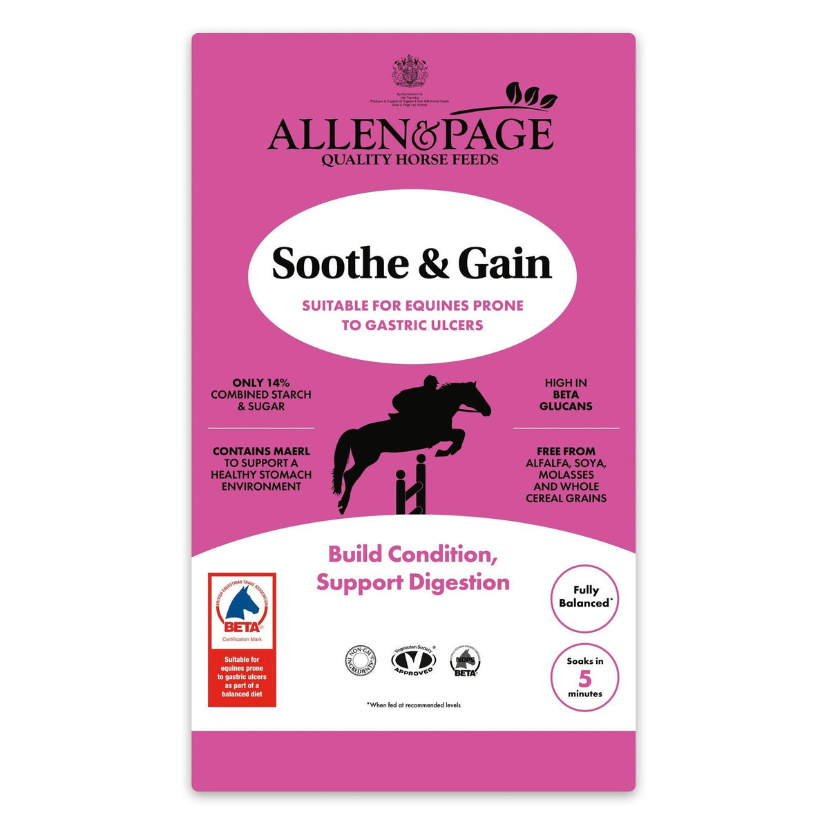 Allen & Page Soothe & Gain - 20kg
