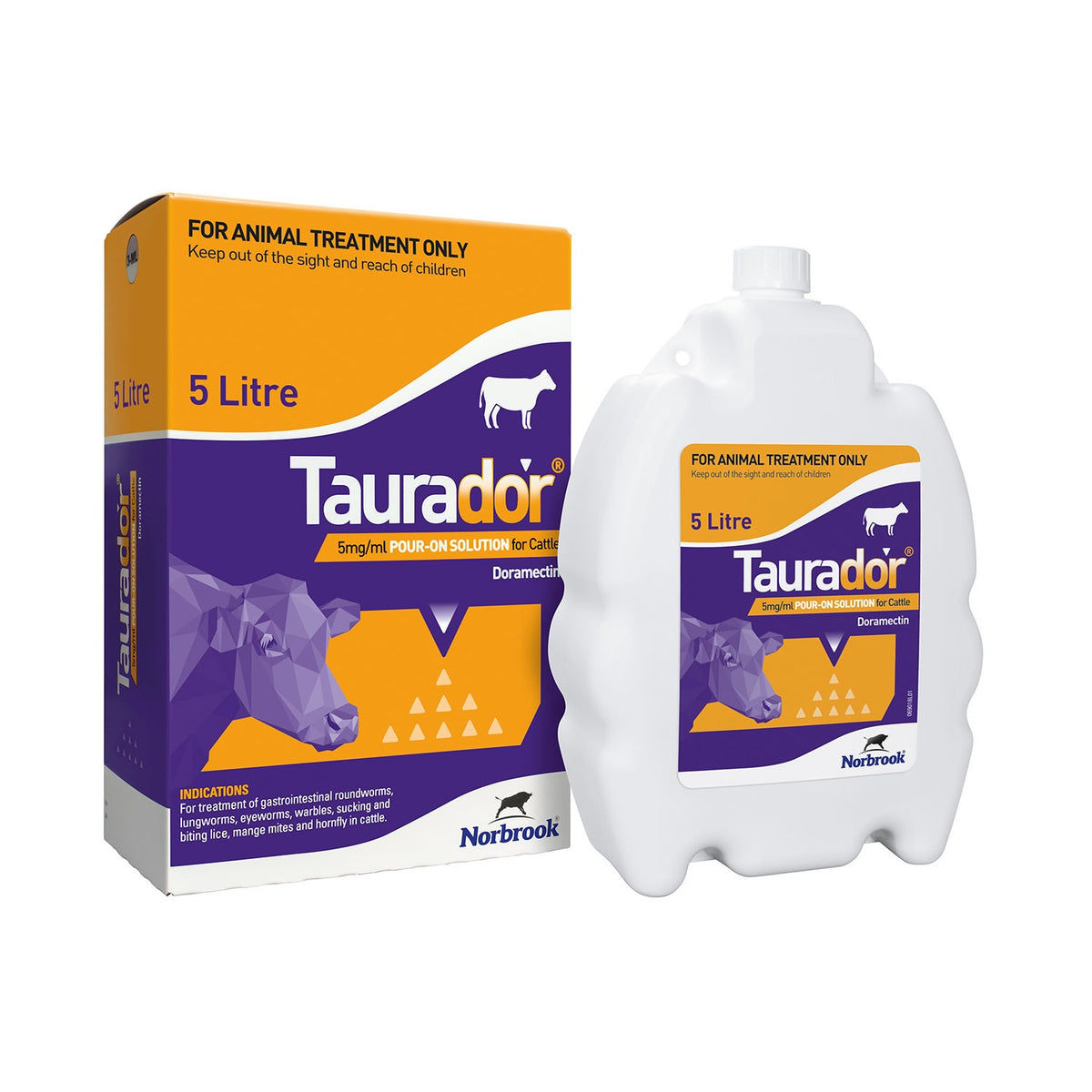 Taurador Pour-On 5mg/ml for Cattle
