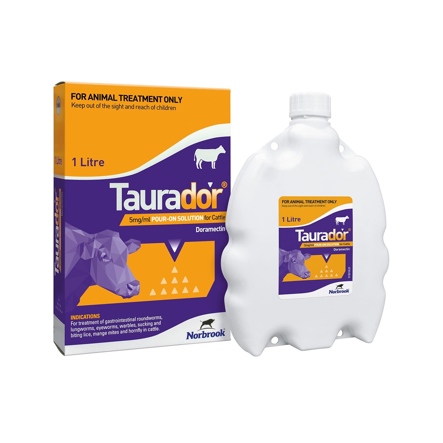 Taurador Pour-On 5mg/ml for Cattle