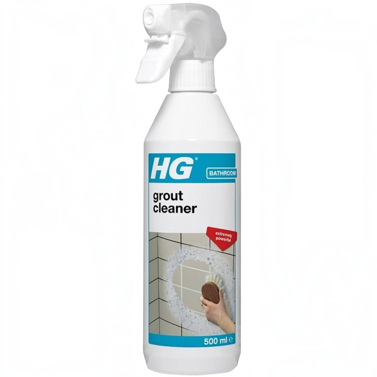 BATA LTD HG grout cleaner 500ml spray bottle for bathroom tiles with powerful cleaning formula