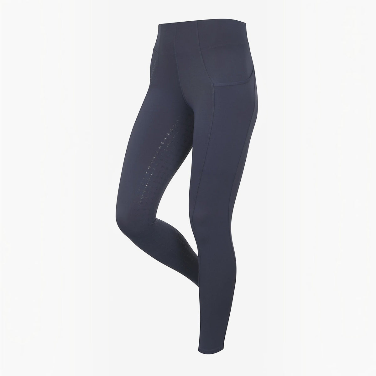 BATA LTD LeMieux Naomi navy pull-on riding breeches with silicone grip seat and seamless stretchy fabric