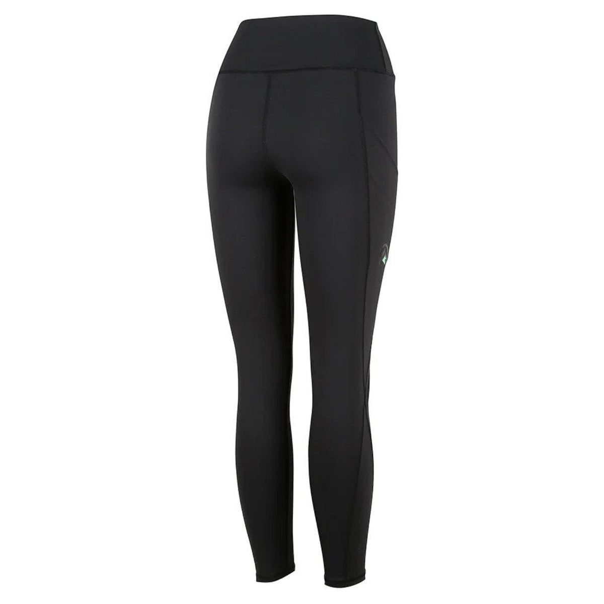 BATA LTD Ridgeline Infinity ladies black leggings with high waistband and side pockets, back view